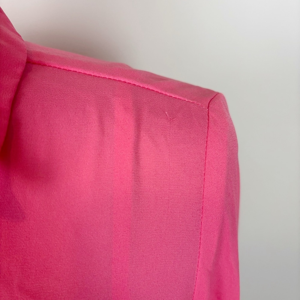 Krisa Drape Button Front Mini In Rosa Size Xs - image 5